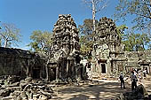 Ta Prohm temple - the south-west courtyard within the third and second enclosure 